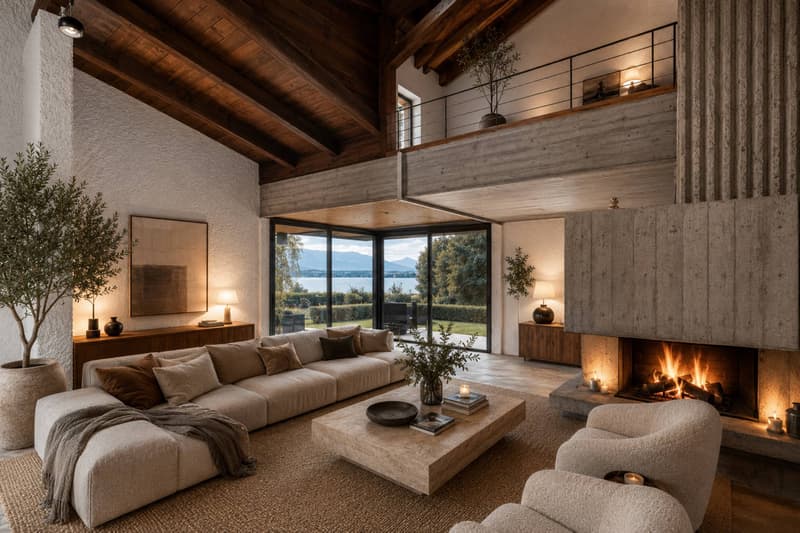 Maison d'architecte avec vue lac imprenable (4)