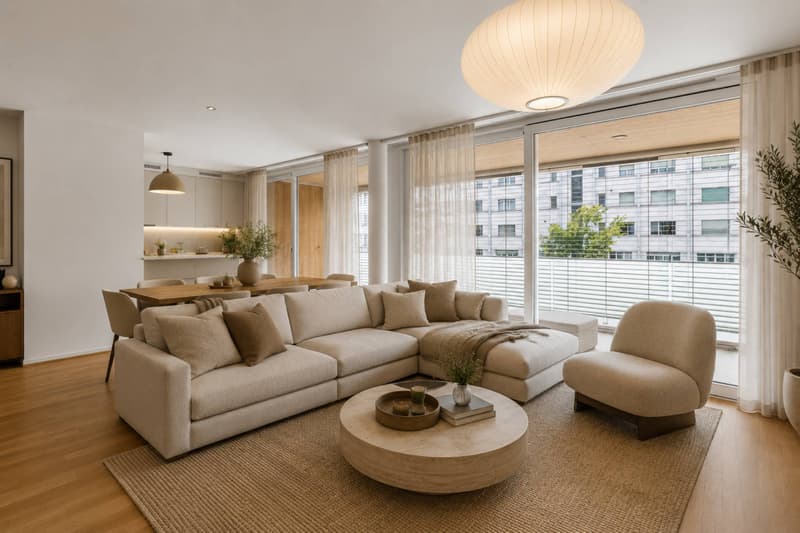 Lumineux 4.5 pièces avec grande loggia au centre de Nyon (3)