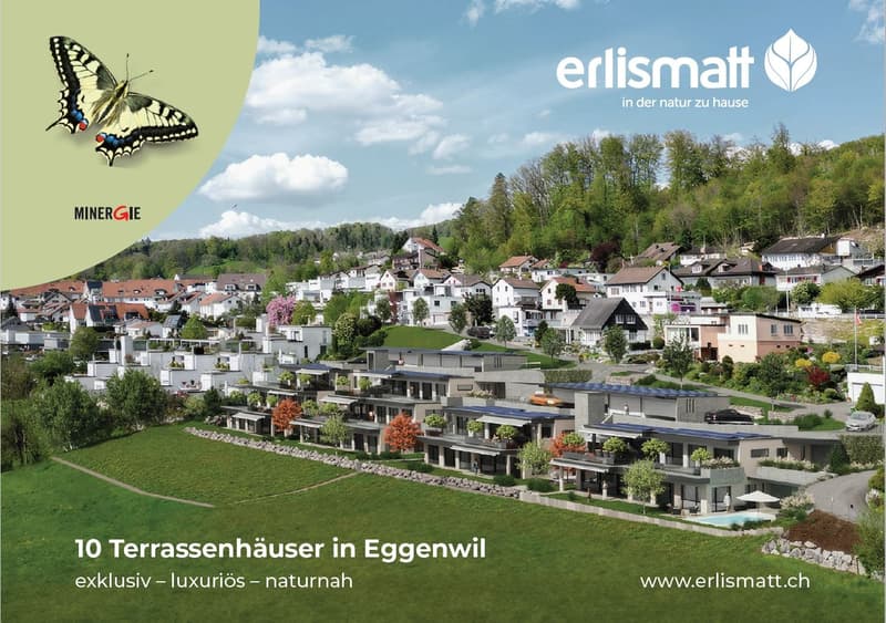 Terrassenhaus Erlismatt Nr. 12 Gartenhaus in Eggenwil bei Bremgarten AG,  Neubau (2)
