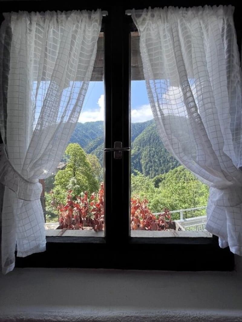 Renovated 3 ½ room apartment, in the historic core, with building land, with pergola (6)