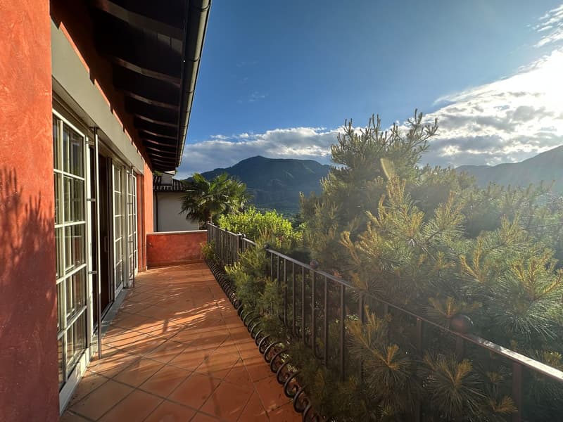 Villa avec piscine panoramique, sauna et vue spectaculaire au-dessus de Locarno (2)