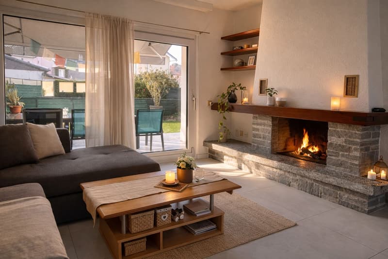 Maison mitoyenne avec charme, lumière et jardin (5)