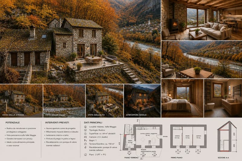 Rustico Ticinese con Vista sulla Valle Maggia – Un Rifugio Autentico da Trasformare nel Tuo Sogno (3)
