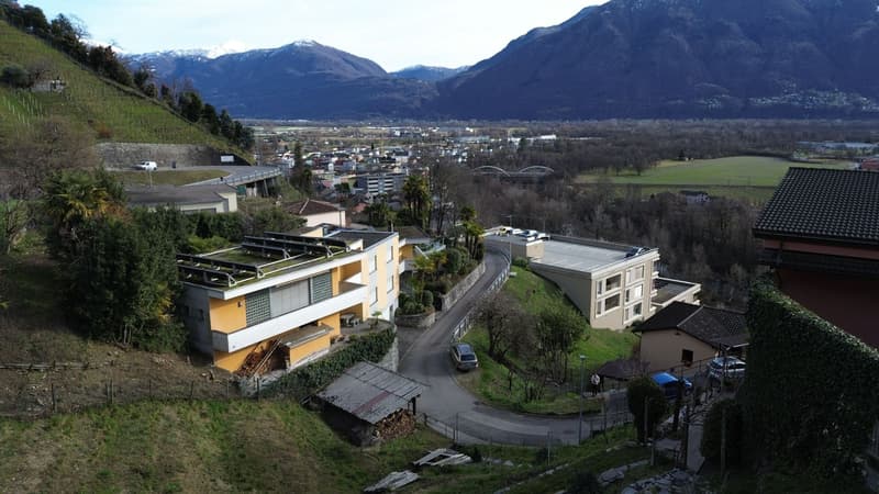 Terreno edificabile con progetto approvato e vista lago a Gordola (8)
