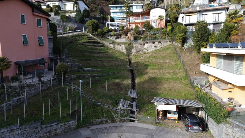 Terreno edificabile con progetto approvato e vista lago a Gordola (6)