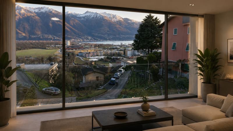 Terreno edificabile con progetto approvato e vista lago a Gordola (3)