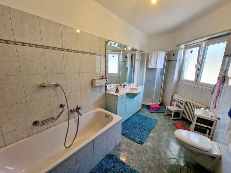 5,5-Zimmer-Wohnung 1. Stock, mit überdachtem Parkplatz und Terrasse In einer Zweifamilienhaus (5)