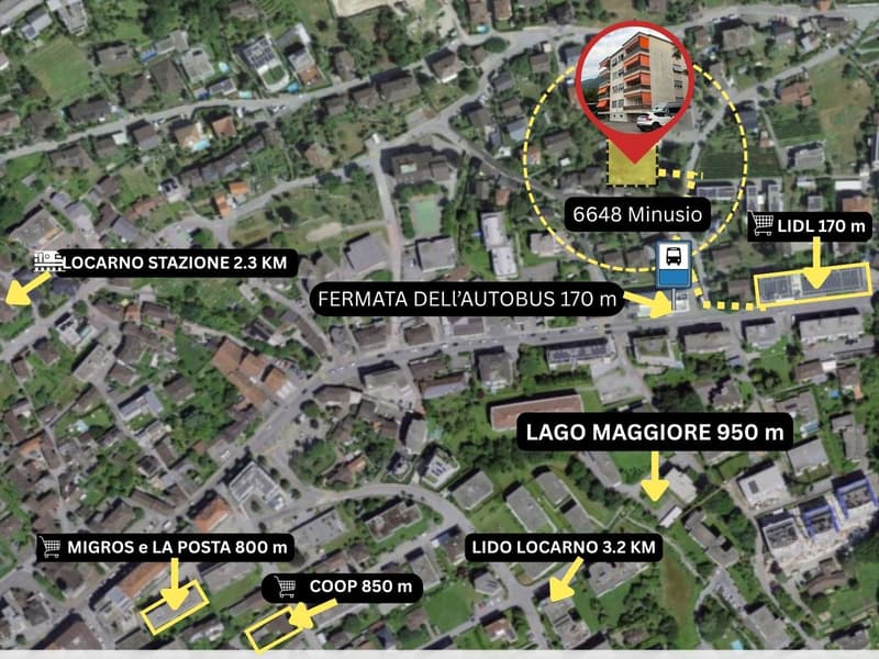 Affittasi luminoso appartamento di 2½ locali completamente rinnovato a Minusio (10)