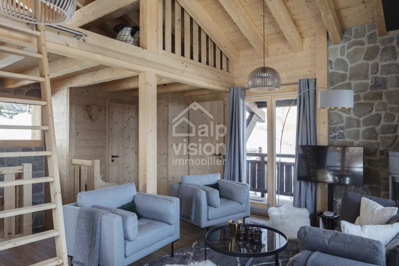 CHALET 3,5 PIÈCES VUE PANORAMIQUE ET NATURE AU COEUR DES 4 VALLÉES (7)
