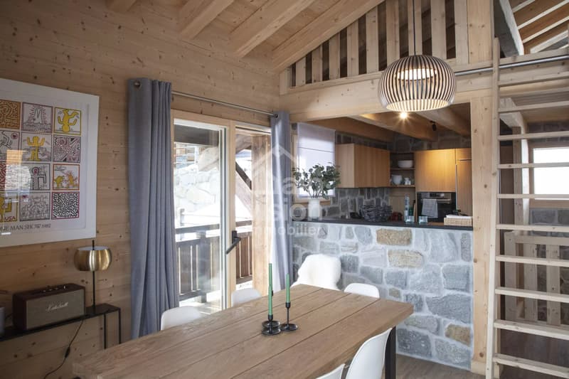 CHALET 3,5 PIÈCES VUE PANORAMIQUE ET NATURE AU COEUR DES 4 VALLÉES (8)