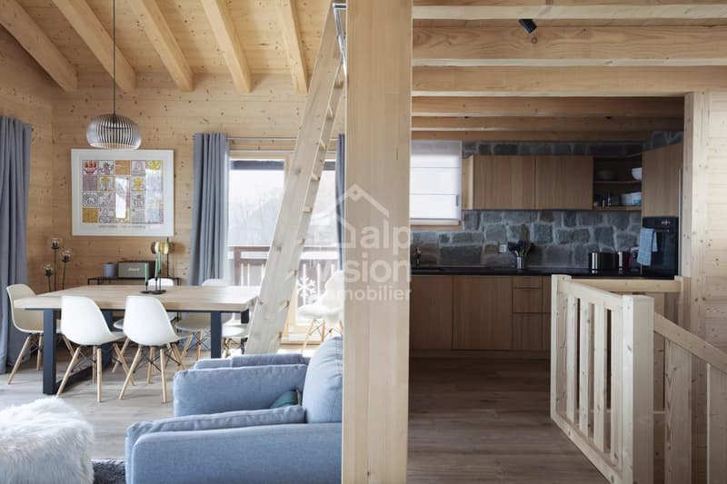 CHALET 3,5 PIÈCES VUE PANORAMIQUE ET NATURE AU COEUR DES 4 VALLÉES (13)