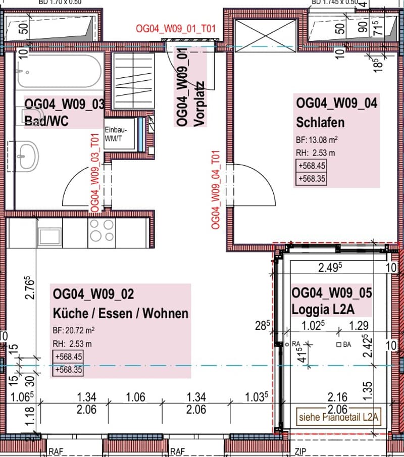 Mitten im Leben: 2.5 Zimmerwohnung mit Loggia, urban & grosszügig (8)