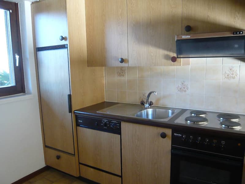 kitchen with wooden cabinets, sink, stove, dishwasher, window