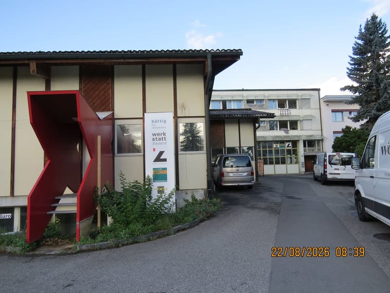 Liegenschaft mit grosser Schreinerwerkstatt,Wohnhaus und eigener Tiefgarage (1)