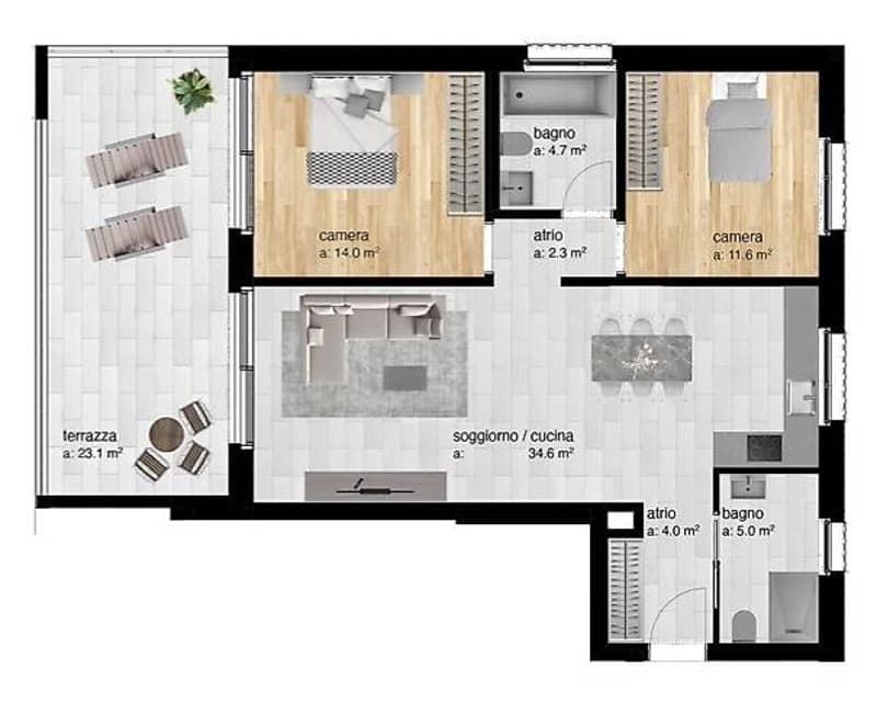 Vendesi nuovi appartamenti 3.5 locali - Sementina (2)