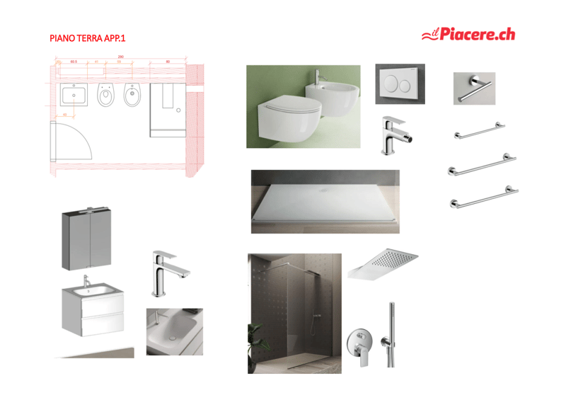 Bathroom floor plan with sink, toilet, shower, and cabinet