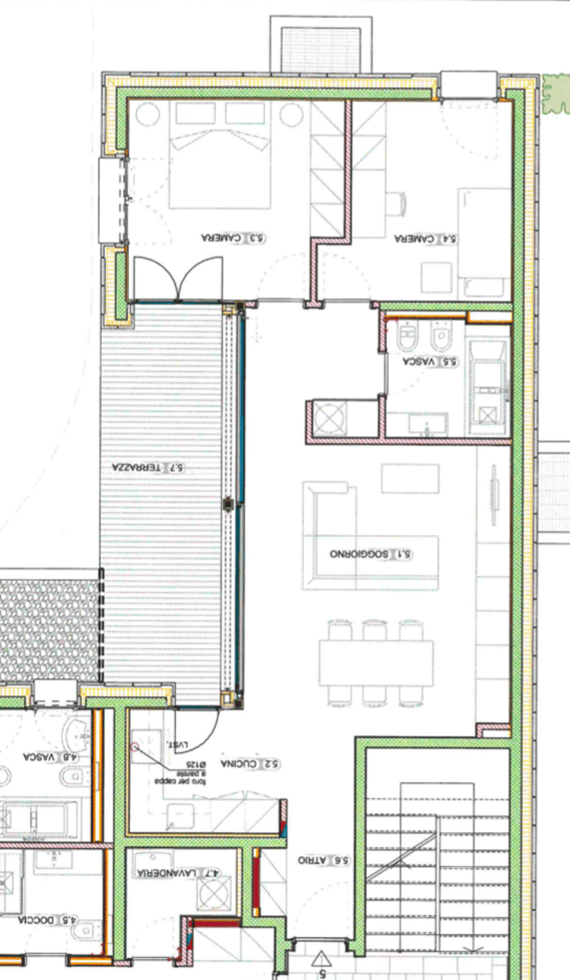 Appartamento arredato di 3.5 locali con terrazza coperta e giardino (7)