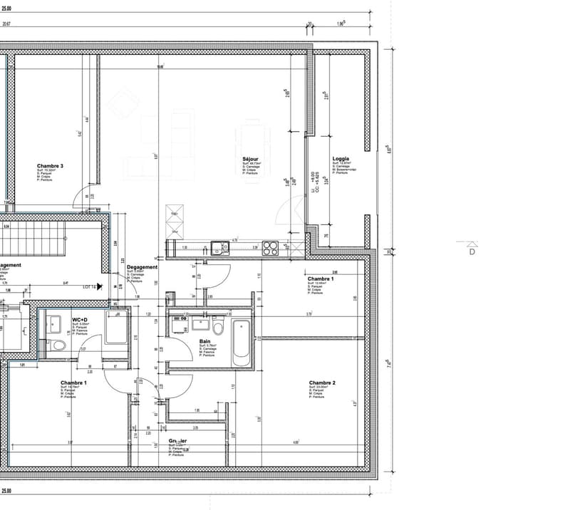 ATTIQUE DE 4,5 PCES AVEC HAUTEUR DE PLAFOND DE PLUS DE 4 M ET LOGGIA (9)