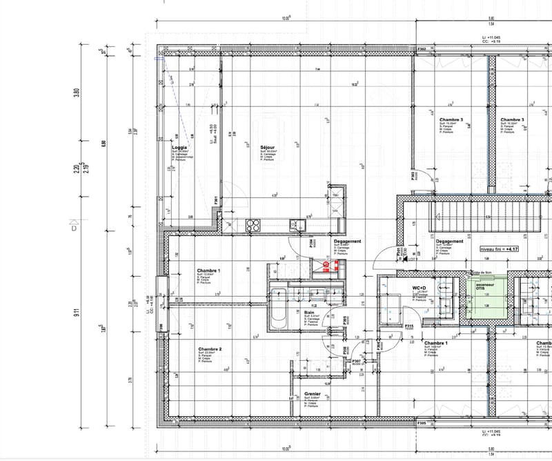 ATTIQUE DE 5,5 PCES AVEC HAUTEUR DE PLAFOND DE PLUS DE 4 M ET LOGGIA (9)