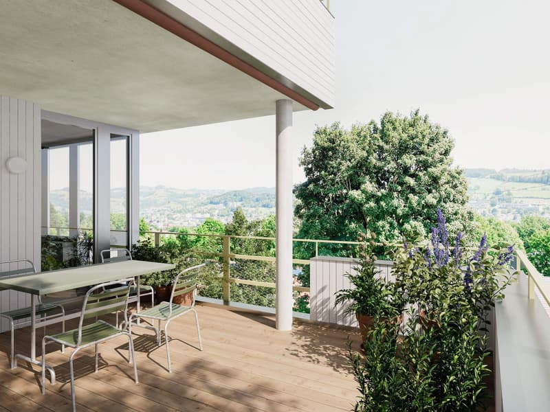 Letzte freie Einheit: 3.5-Zimmer-Neubauwohnung im 1. OG mit grossem Balkon (3)