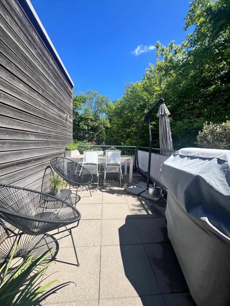 Moderne appartement à Versoix avec terrasse et jardin (9)