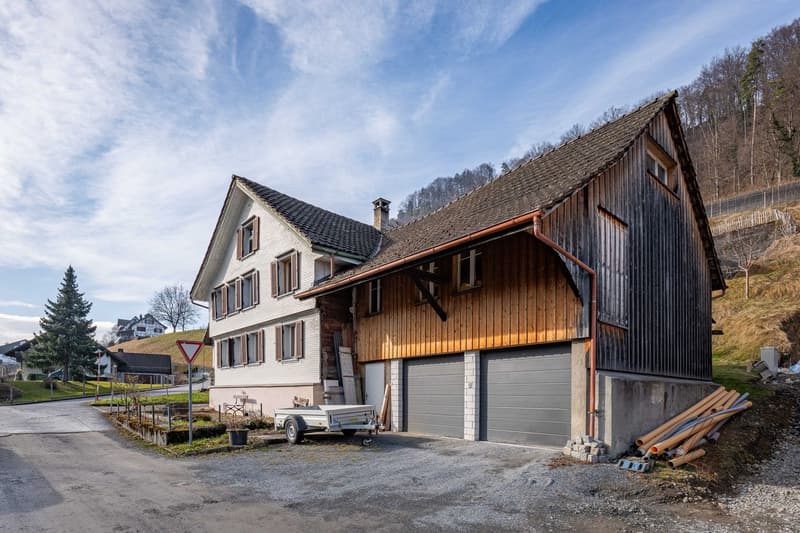 Einfamilienhaus, Wohnhaus mit Scheune und Stickerhüsli (8)