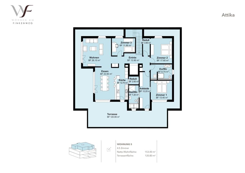 Grosse 4.5-Zimmer Attikawohnung in Schönbühl (8)
