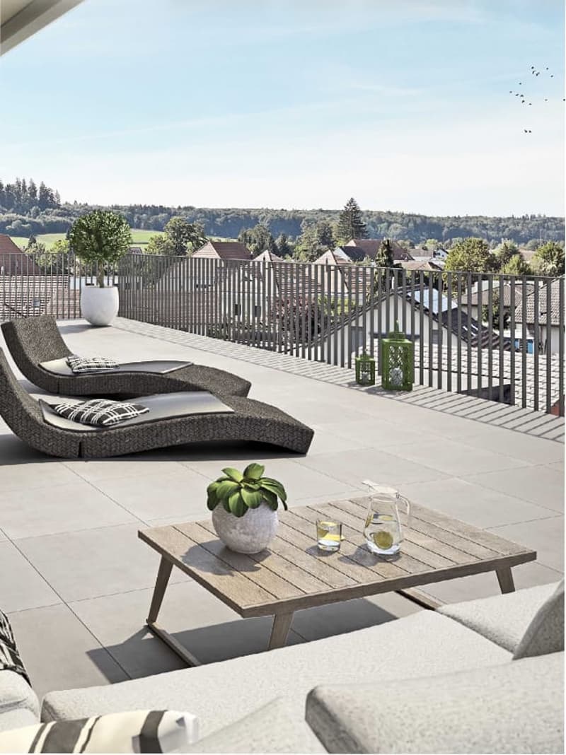 3.5-Zimmer-Attikawohnung mit 75 m² Terrasse in Biberist kaufen (2)