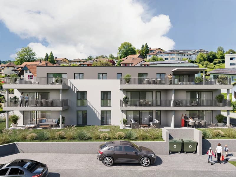 3.5 Zimmer Neubauwohnung im Erdgeschoss mit Sitzplatz (1)