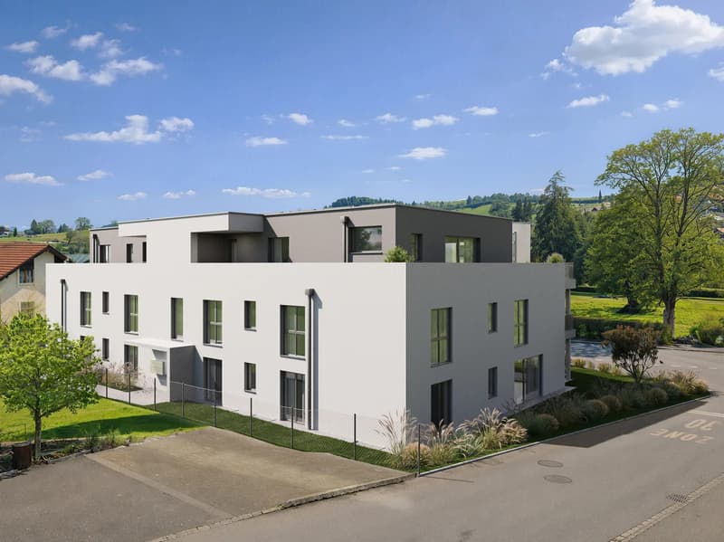 3.5 Zimmer Neubauwohnung im 1. Obergeschoss mit Balkon (8)