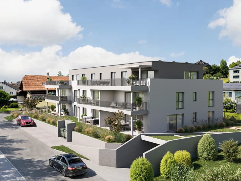 3.5 Zimmer Neubauwohnung im 1. Obergeschoss mit Balkon (7)