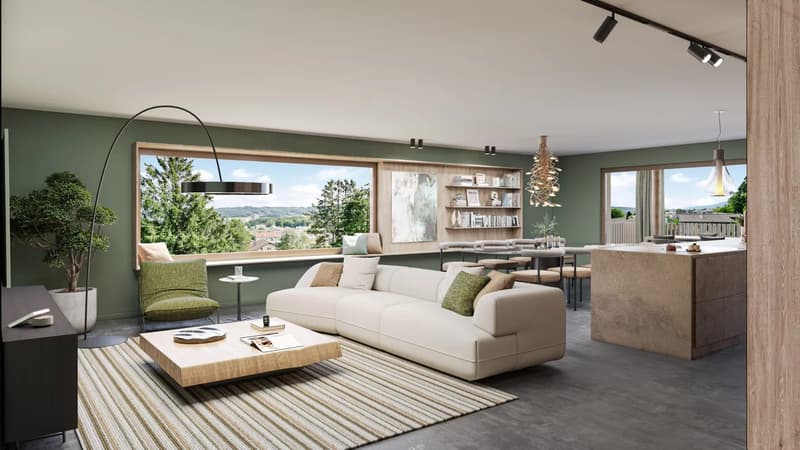 5.5 Zimmer Neubauwohnung im 1. Obergeschoss mit Balkon (1)