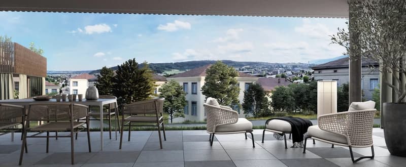 5.5 Zimmer Neubauwohnung im 1. Obergeschoss mit Balkon (3)