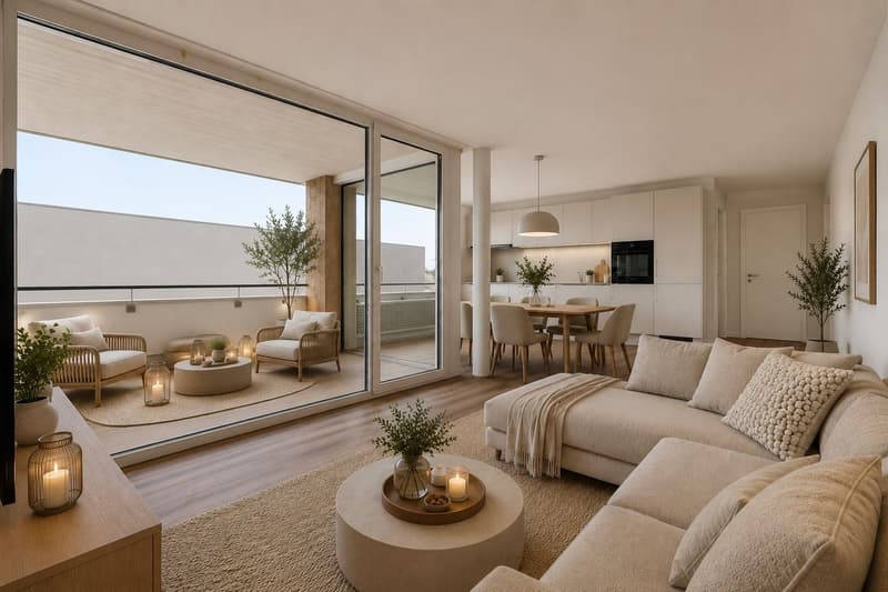 Modern wohnen und entspannen – Neubauwohnung mit sonniger Loggia (1)