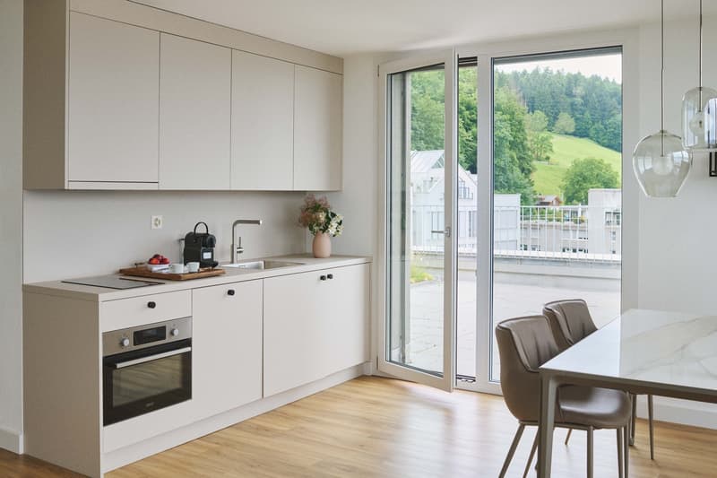 Penthouse Apartment mit Designer Möblierung und voller Seesicht in Horgen/Zürich (5)