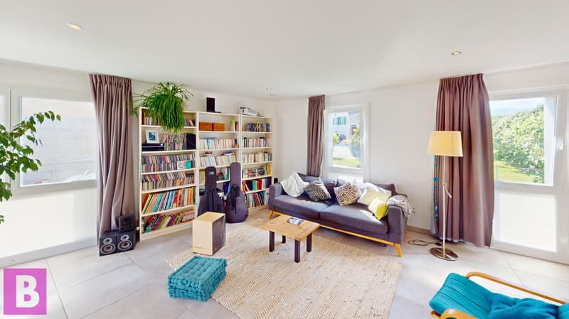 Esprit maison pour ce superbe triplex familial de 4 chambres à Yens (4)