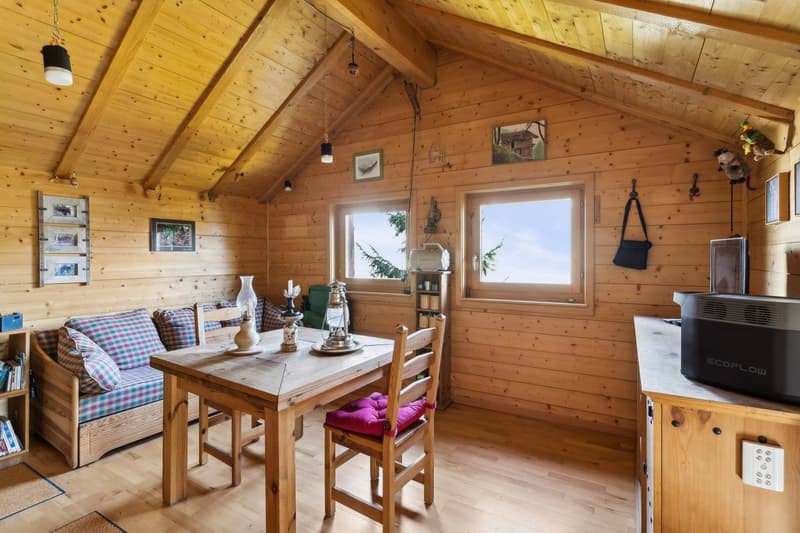 Chalet authentique avec vue sur la Dent Blanche (2)