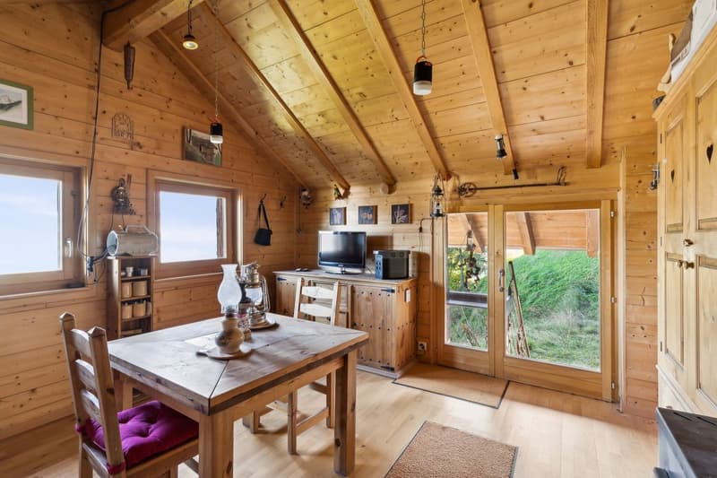 Chalet authentique avec vue sur la Dent Blanche (4)