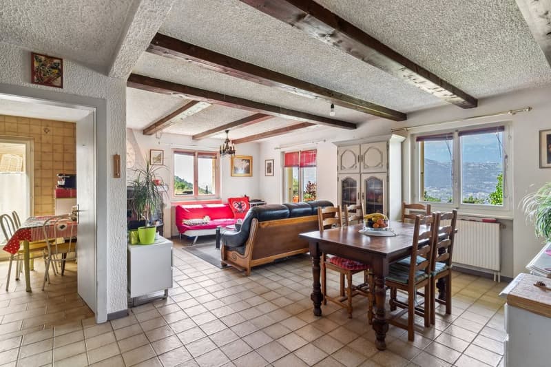 Chalet avec grand terrain, vue sur les Alpes et calme absolu (5)