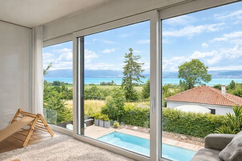 Villa contemporaine avec piscine et vue lac (4)