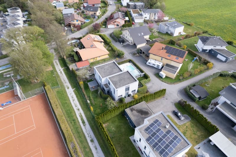 Villa jumelée indépendante avec piscine à Romont (11)