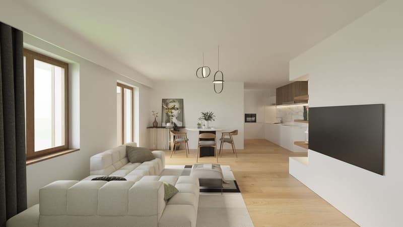 Appartement 4 pièces avec grand jardin à la campagne (3)