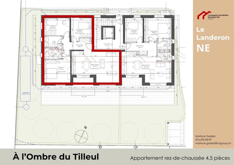 À l'Ombre du Tilleul - Nouvelle promotion de 7 appartements d'exception au coeur du Landeron (Lot A1) (6)