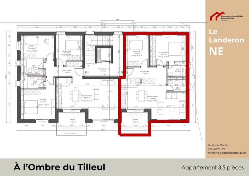 À l'Ombre du Tilleul - Nouvelle promotion de 7 appartements d'exception au coeur du Landeron (Lot A6) (6)
