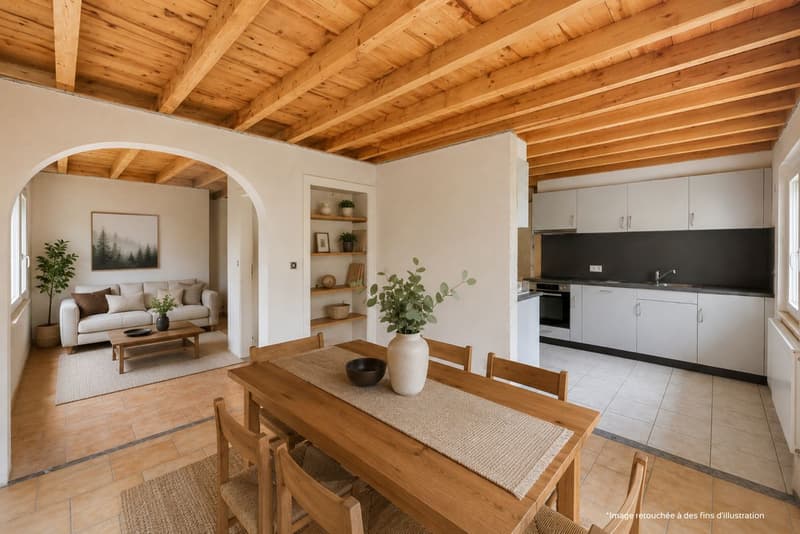 Maison à rénover avec beau potentiel à L'Abbaye (2)