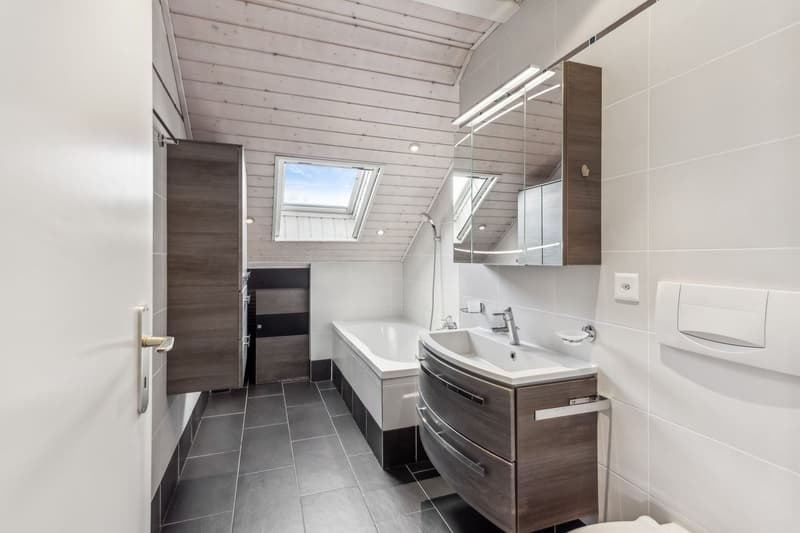 Superbe attique traversant de 110 m² à 15 minutes des portes de Lausanne (11)