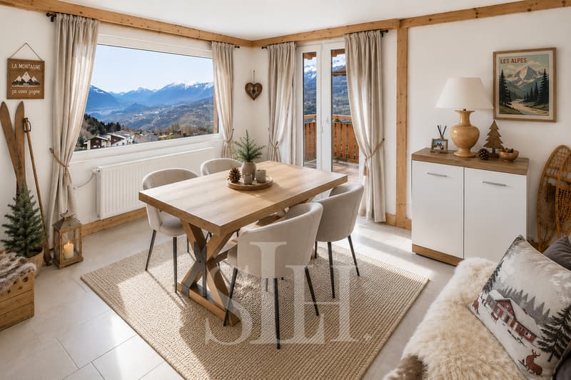 Chalet, Vue et emplacement privilégié à proximité de Crans-Montana (12)