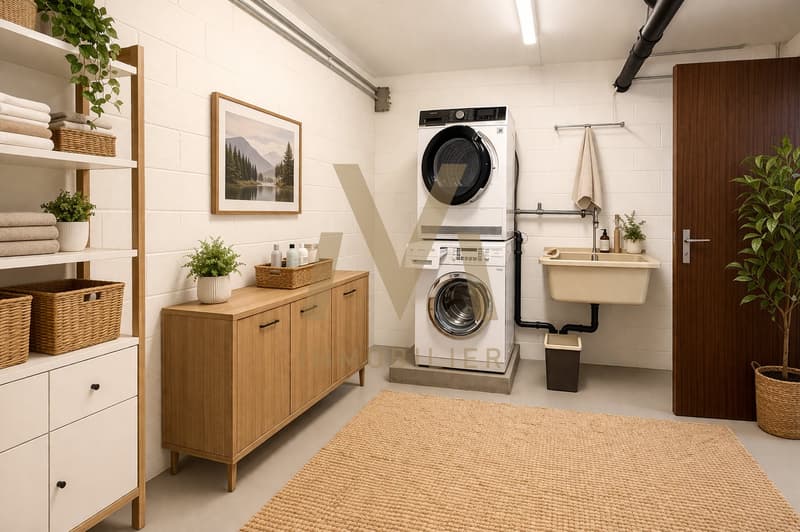 Buanderie privée au sous-sol