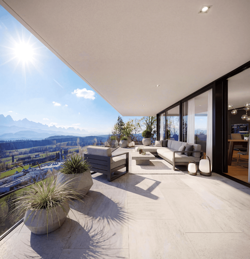 Luxuriöse 4.5-Zimmer Wohnung im Erdgeschoss mit 139 m² Wohnfläche und 60 m² Terrasse (1)