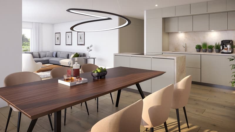 Neubau: 4.5-Zimmer-Wohnung mit grosszügigem Balkon oder Garten in Ettingen (6)